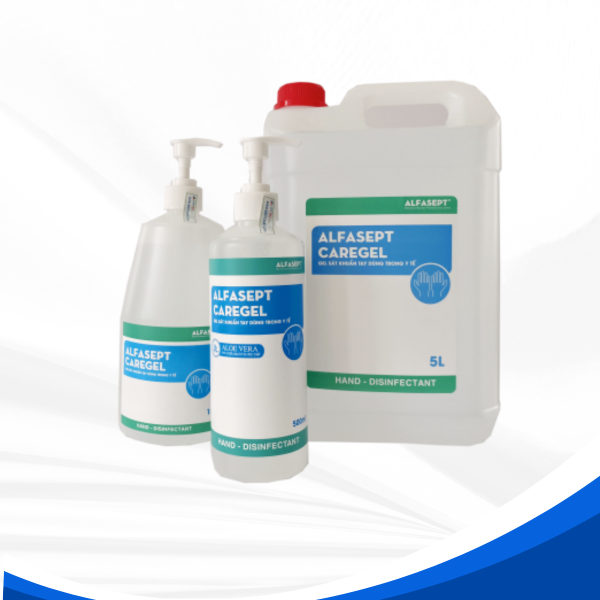 Gel sát khuẩn tay chứa cồn Alfasept Caregel