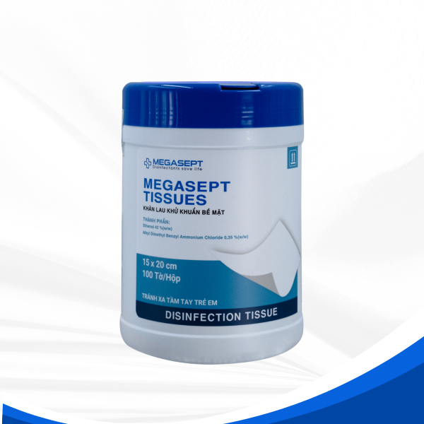 Khăn lau khử khuẩn bề mặt Megasept Tissues