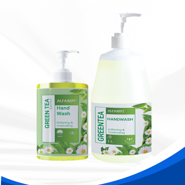 Xà phòng rửa tay thường quy Alfasept Handwash Greentea