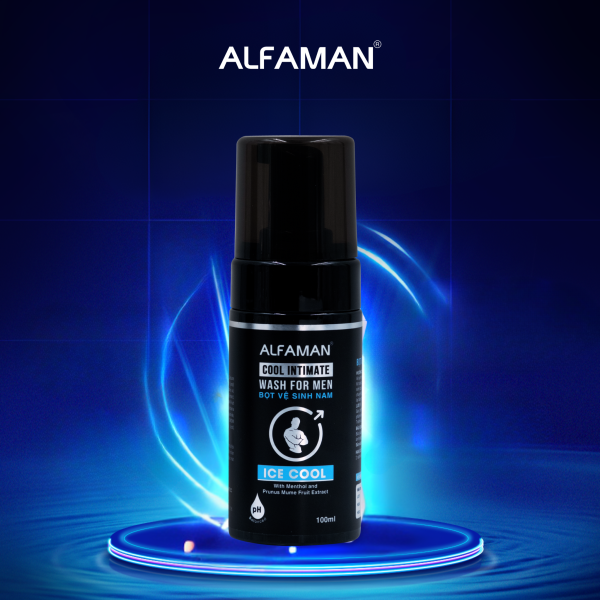 Bọt vệ sinh vùng kín Alfaman Cool Intimate Wash For Men