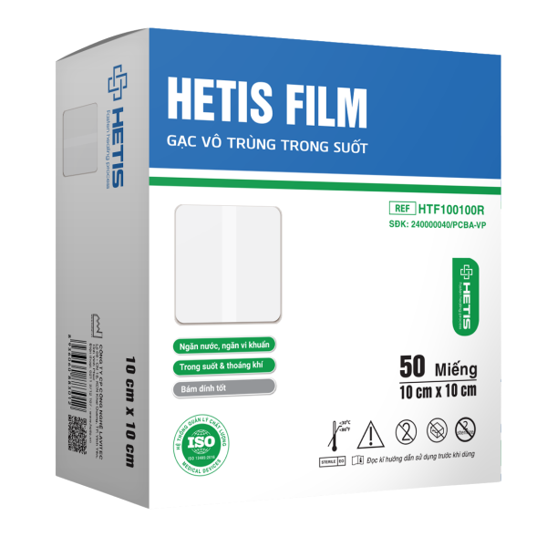 Gạc vô trùng trong suốt Hetis Film