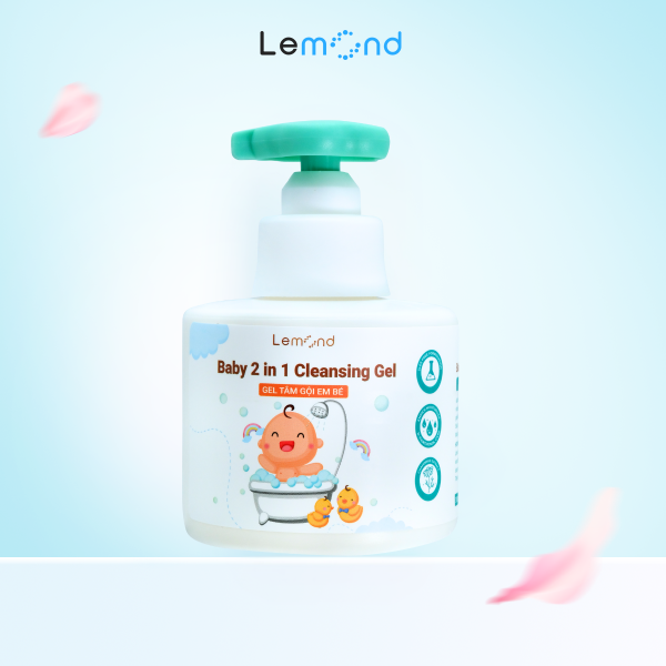 Gel tắm gội em bé Lemond Baby 2 in 1 Cleansing Gel