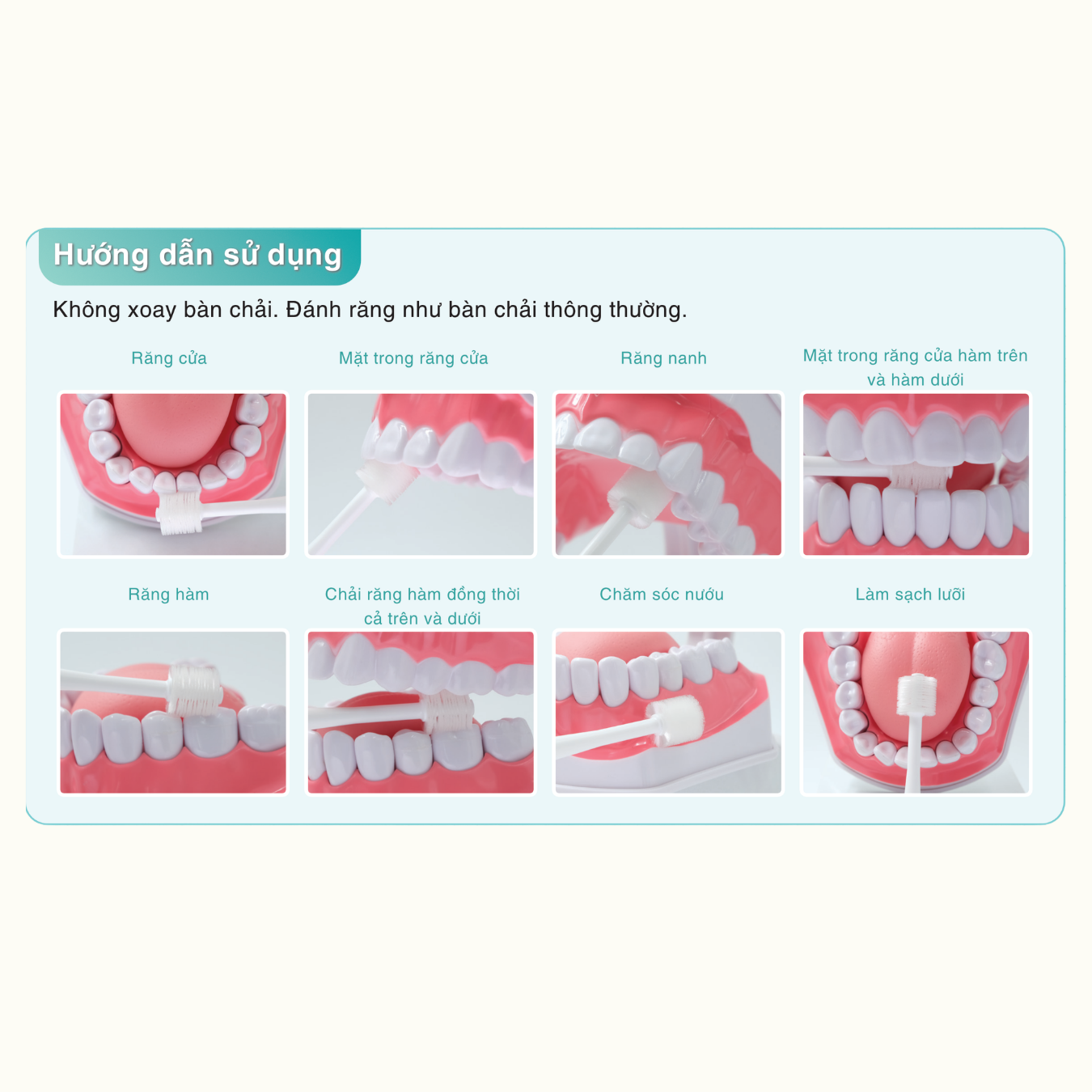 Bàn chải chăm sóc răng miệng 360° Hakuzo - Ảnh 3